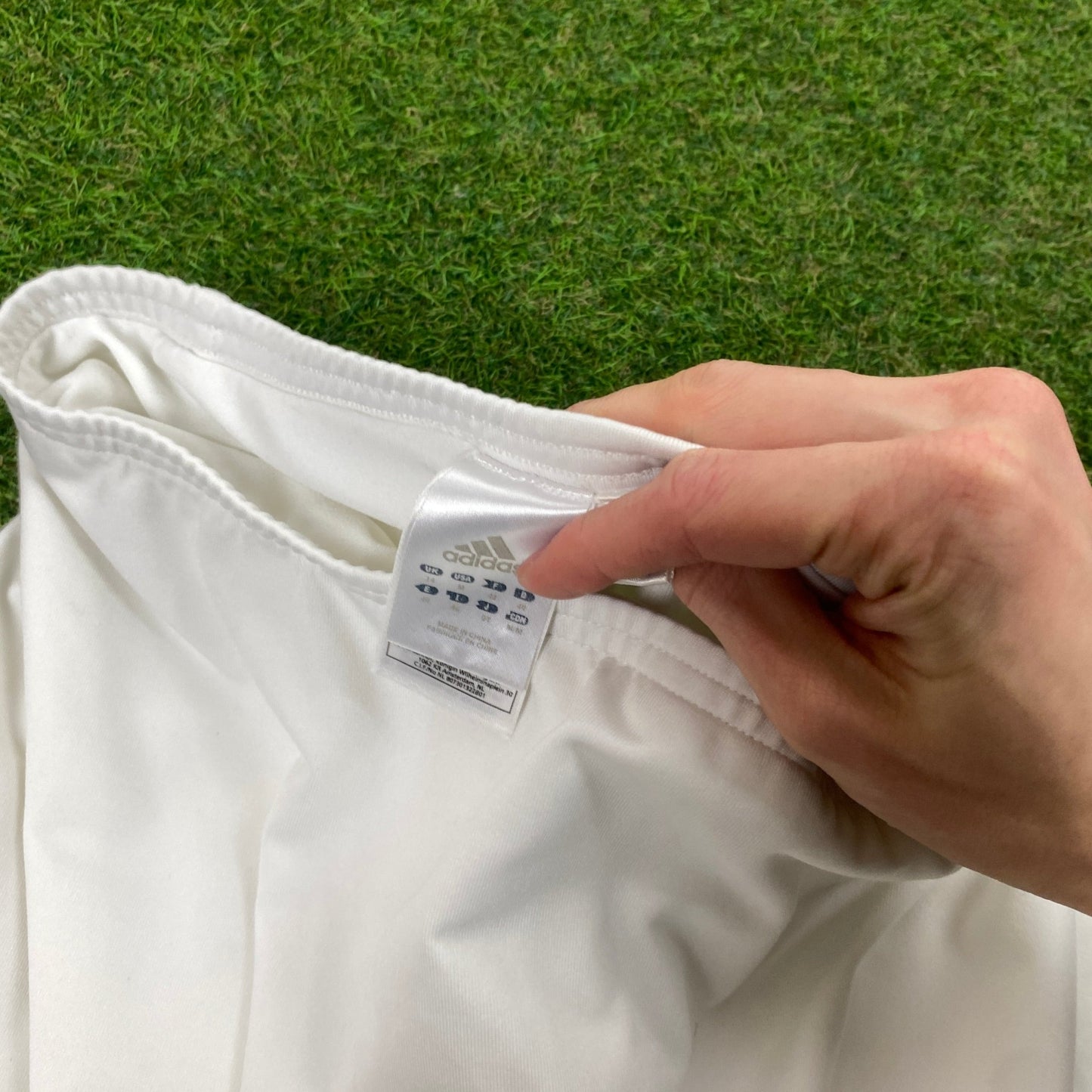 00s Adidas Tennis Skirt Shorts White Medium - Vintage Box