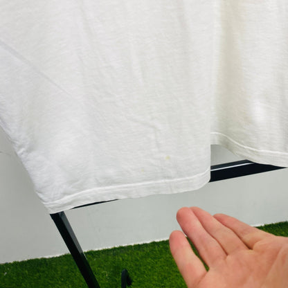 Retro Lotto Tennis Polo Shirt T-Shirt White Medium - Vintage Box