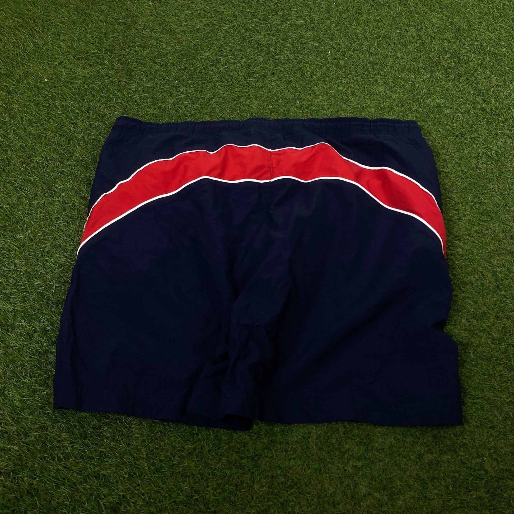 00s Nike Piping Shorts Blue XL - Vintage Box