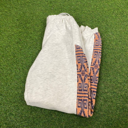 90s Adidas Arctic Fire Cotton Joggers Grey Small