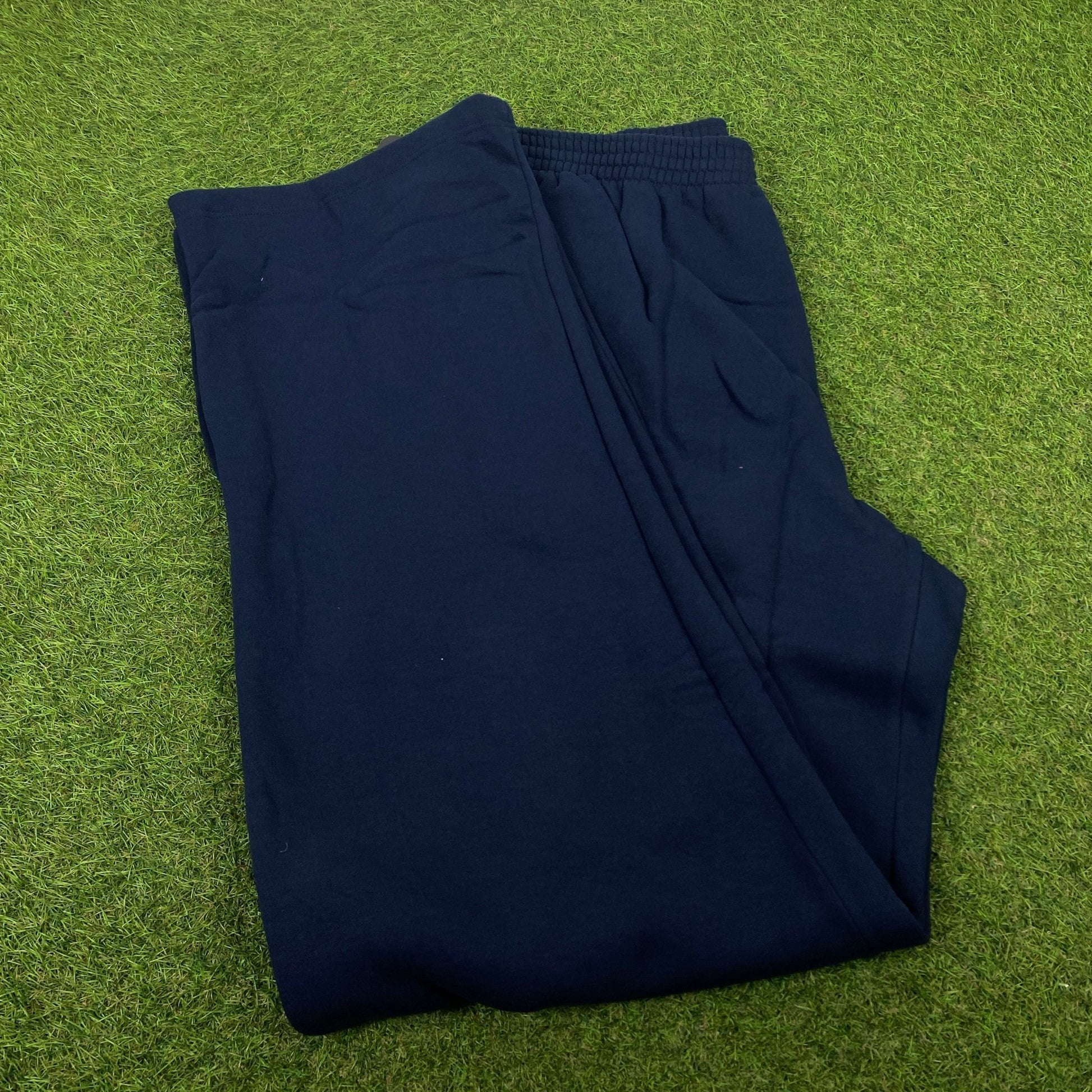 00s Nike Cotton Joggers Blue XXL - Vintage Box