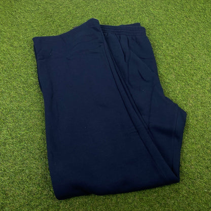00s Nike Cotton Joggers Blue XXL - Vintage Box