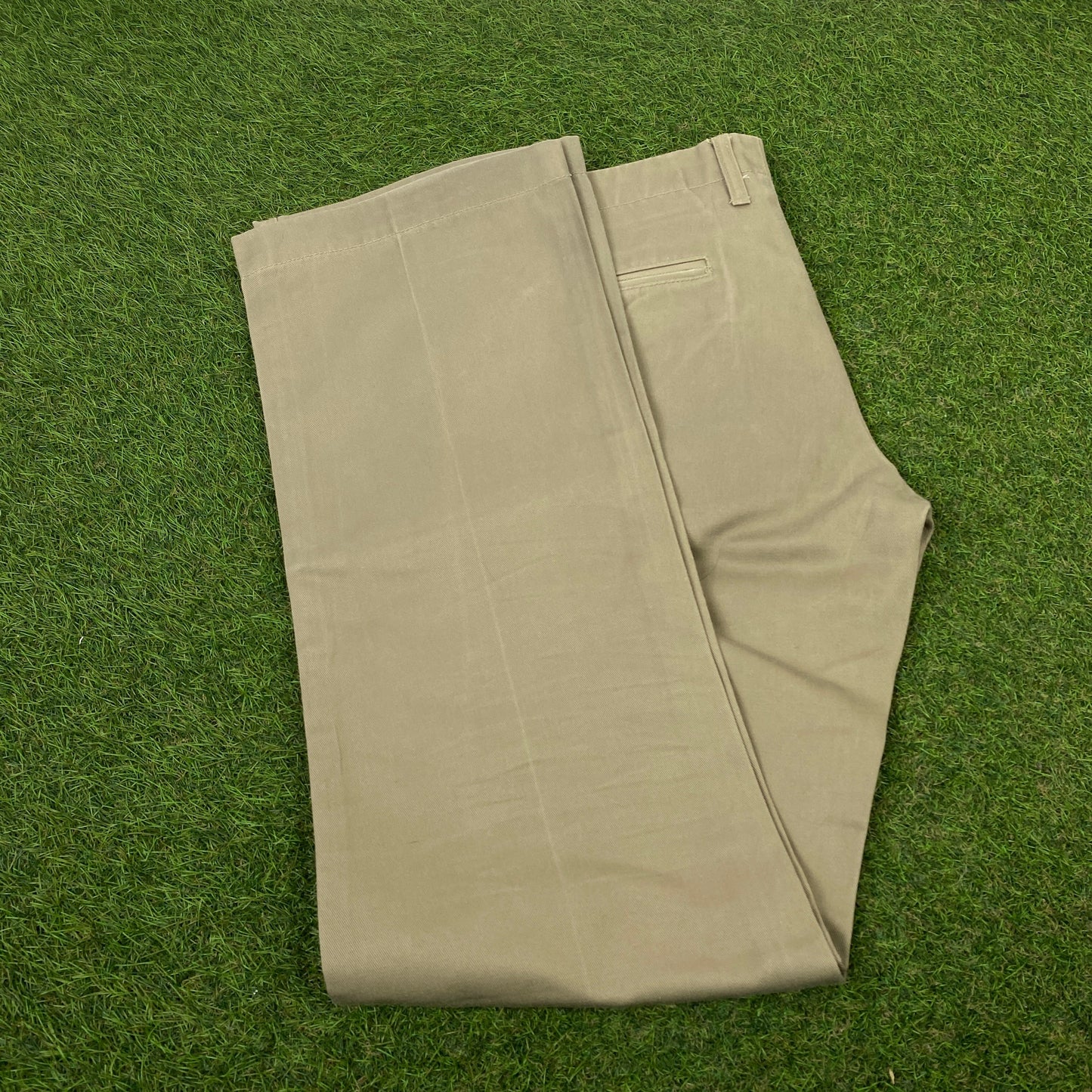 Retro Dickies Cargo Trousers Joggers Brown Small