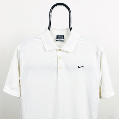 00s Nike Golf Polo Shirt T-Shirt White Medium - Vintage Box