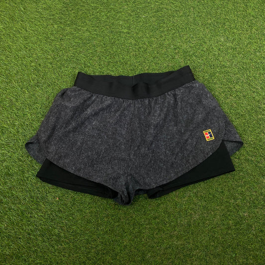 00s Nike Challenge Court Shorts Black Medium - Vintage Box