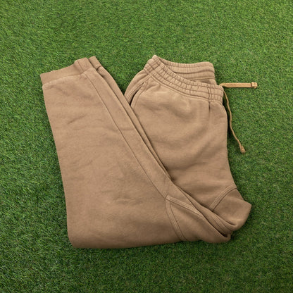 00s Nike Cotton Joggers Brown Large