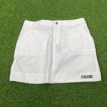 00s Nike ACG Cargo Skirt Shorts White Large - Vintage Box
