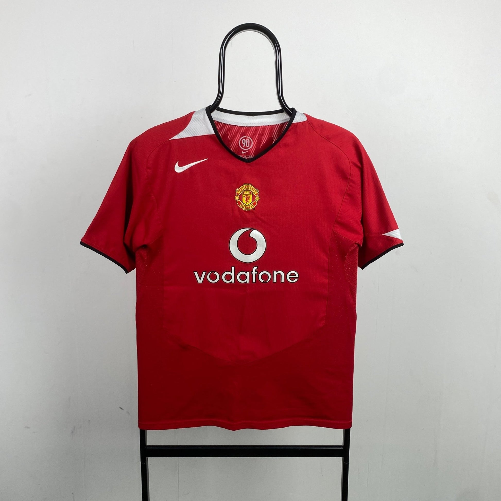 00s Nike Manchester United Ronaldo Football Shirt T-Shirt Red Small - Vintage Box