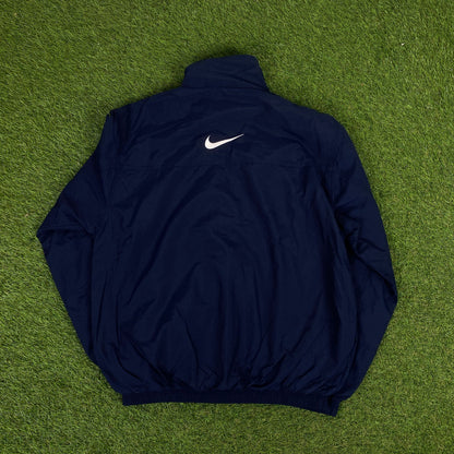 00s Nike Windbreaker Jacket + Joggers Set Blue Small