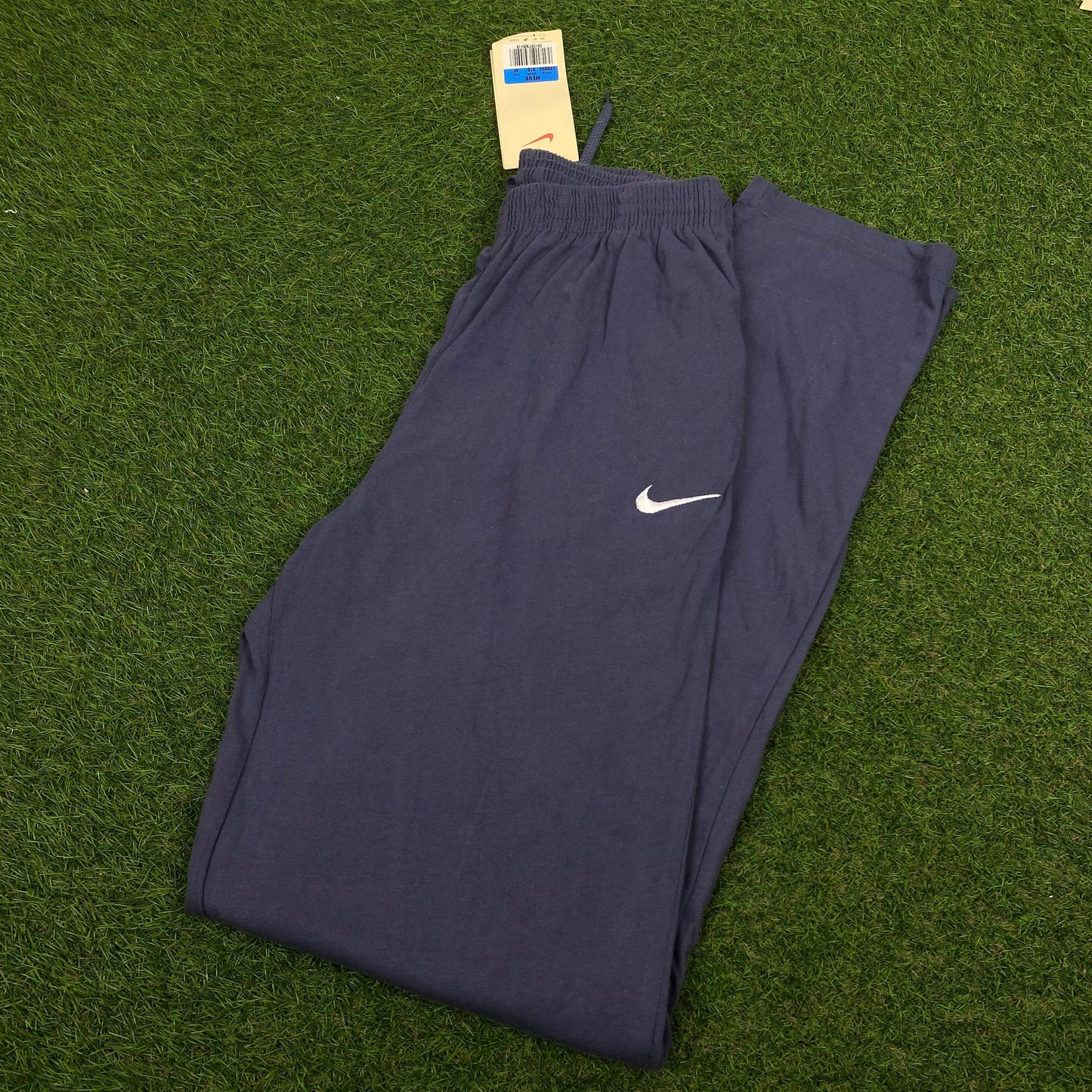 90s Nike Cotton Joggers Blue Medium