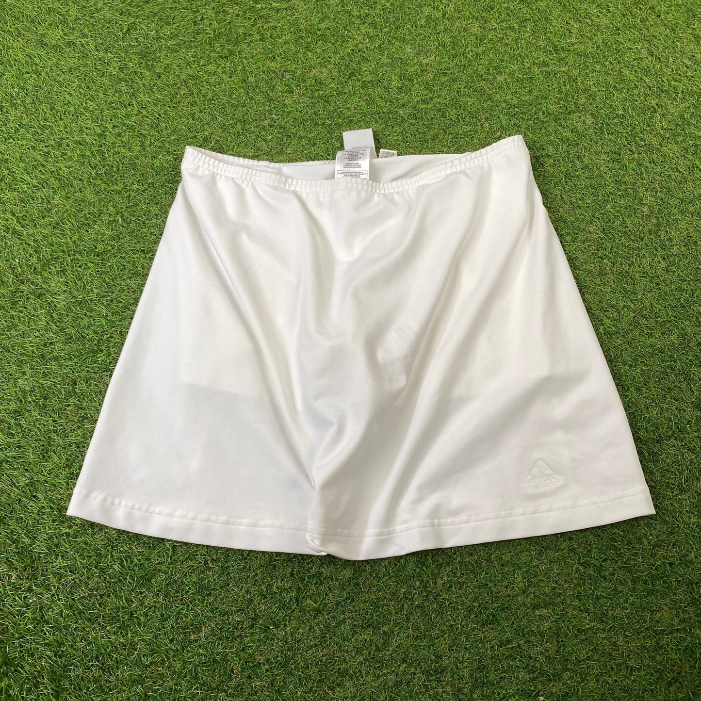 90s Adidas Skirt Shorts White Medium - Vintage Box