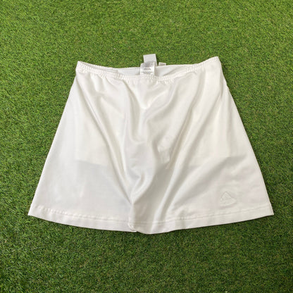 90s Adidas Skirt Shorts White Medium - Vintage Box