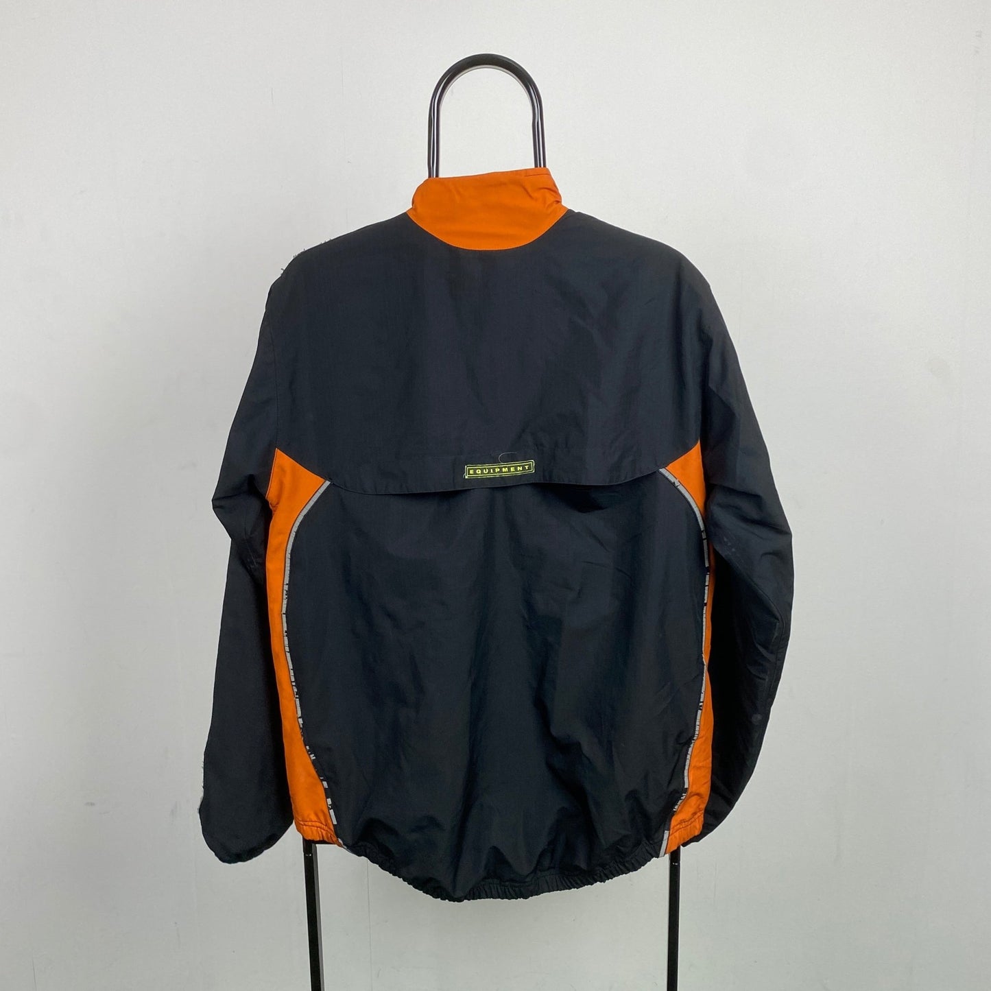 90s Adidas Equipment Windbreaker Jacket Black Small - Vintage Box