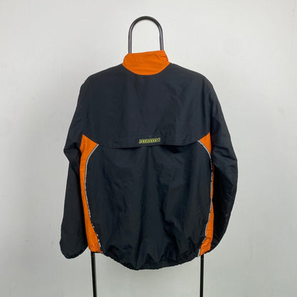 90s Adidas Equipment Windbreaker Jacket Black Small - Vintage Box