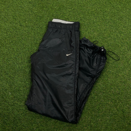 00s Nike Nylon Piping Joggers Black XS