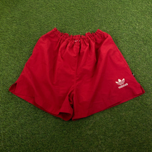 90s Adidas Trefoil Shorts Red Large - Vintage Box