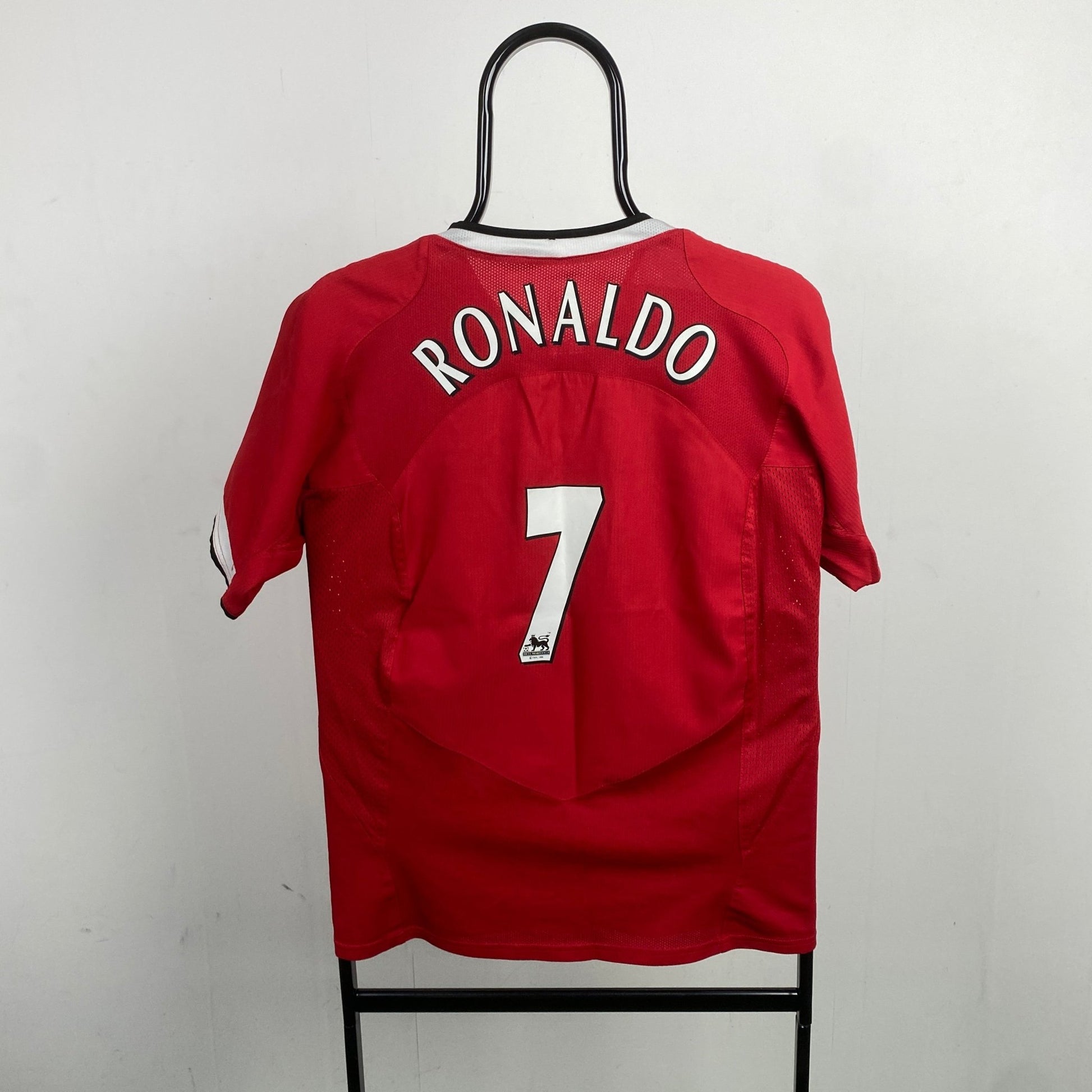 00s Nike Manchester United Ronaldo Football Shirt T-Shirt Red Small - Vintage Box