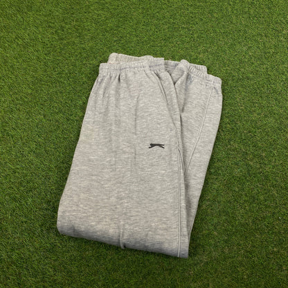 Retro Slazenger Cotton Joggers Grey XS