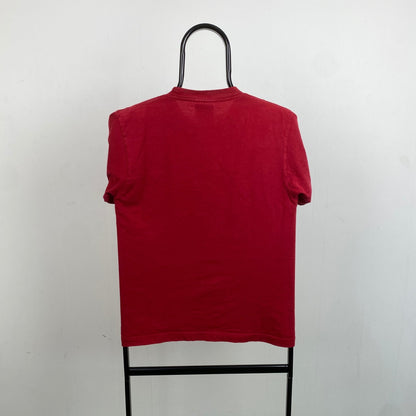 90s Nike Barcelona T-Shirt Red Womens Medium - Vintage Box