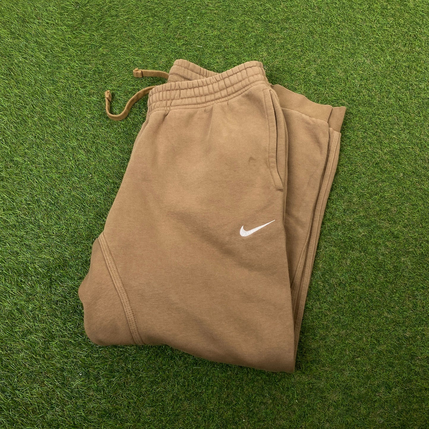 00s Nike Cotton Joggers Brown Large