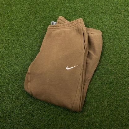 00s Nike Cotton Joggers Brown Small