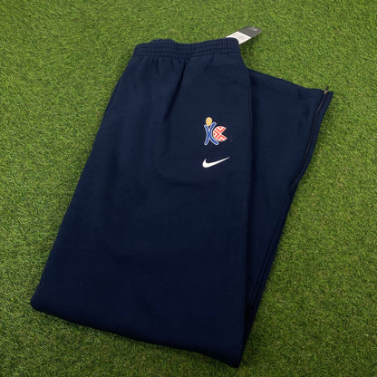 00s Nike Cotton Joggers Blue XXL - Vintage Box
