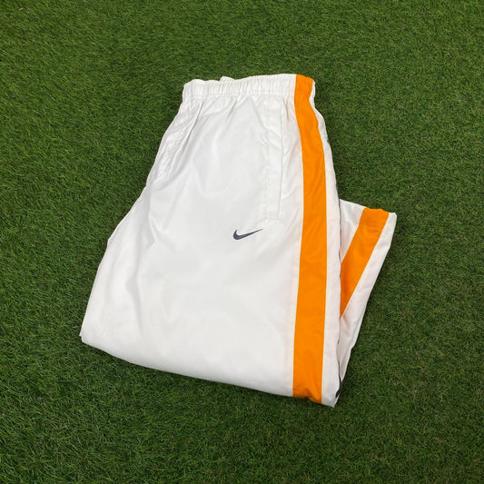 00s Nike 3/4 Length Shorts White Small - Vintage Box