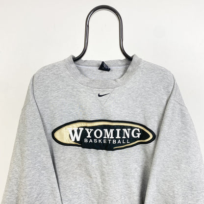 90s Nike Centre Swoosh Sweatshirt Grey XL - Vintage Box