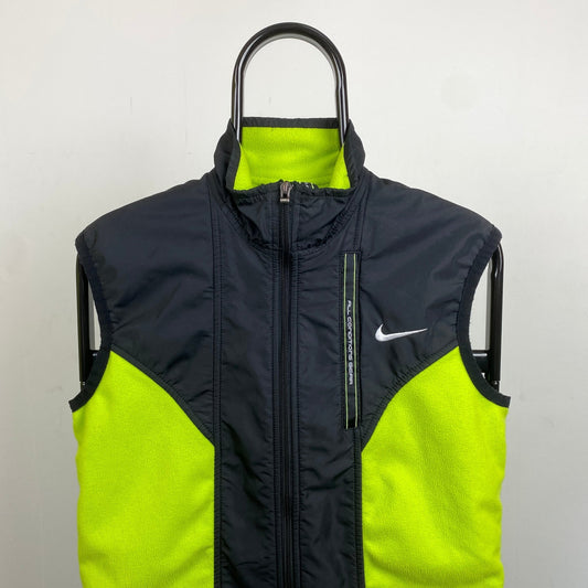 90s Nike ACG Fleece Gilet Jacket Black Small - Vintage Box
