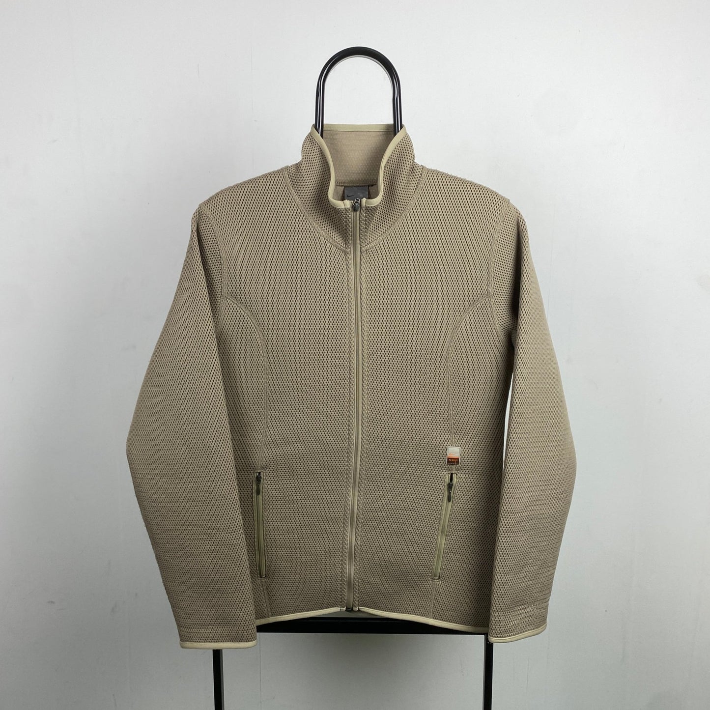 00s Nike Mesh Soft Shell Jacket Brown Medium - Vintage Box