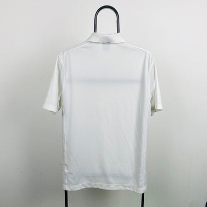 00s Nike Golf Polo Shirt T-Shirt White Medium - Vintage Box