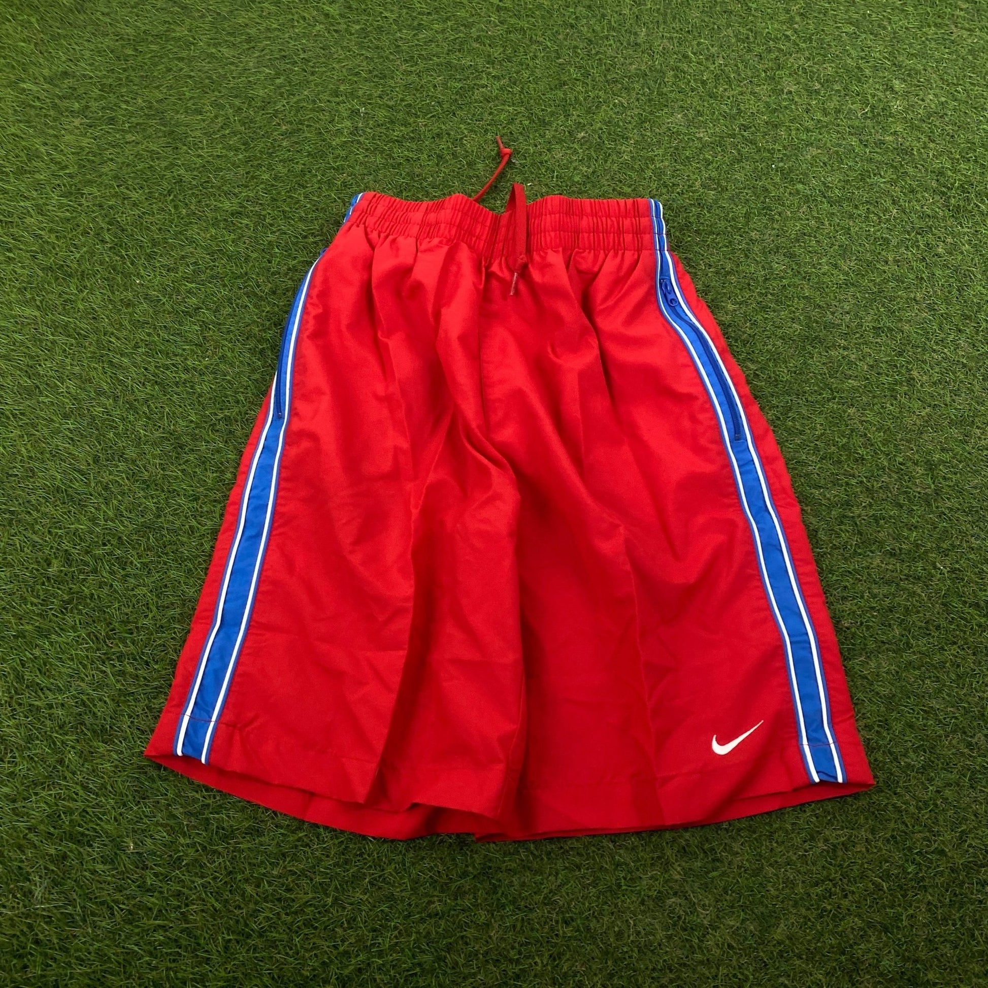 00s Nike Piping Shorts Red XS - Vintage Box