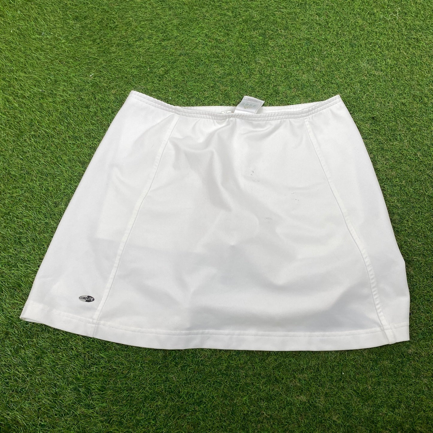 00s Adidas Tennis Skirt Shorts White Medium - Vintage Box
