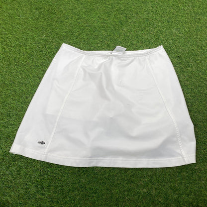 00s Adidas Tennis Skirt Shorts White Medium - Vintage Box