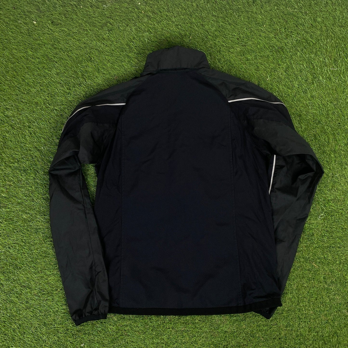 00s Nike Sphere Piping Windbreaker Jacket + Joggers Set Black Medium - Vintage Box