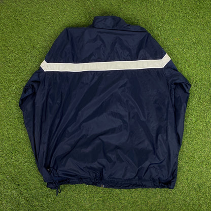 00s Nike Piping Tracksuit Set Jacket + Joggers Blue XL