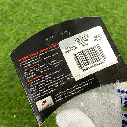 90s Nike Sweatband Headband Hat Grey - Vintage Box