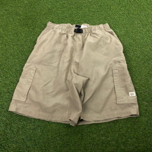 00s Nike ACG Cargo Shorts Brown Large - Vintage Box