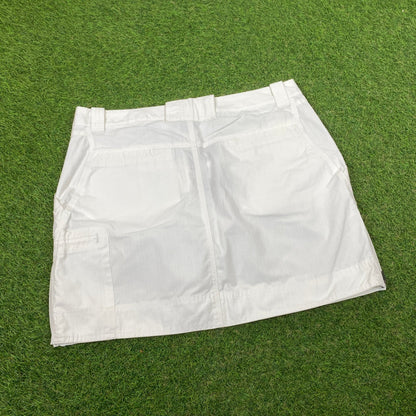 00s Nike ACG Cargo Skirt Shorts White Large - Vintage Box
