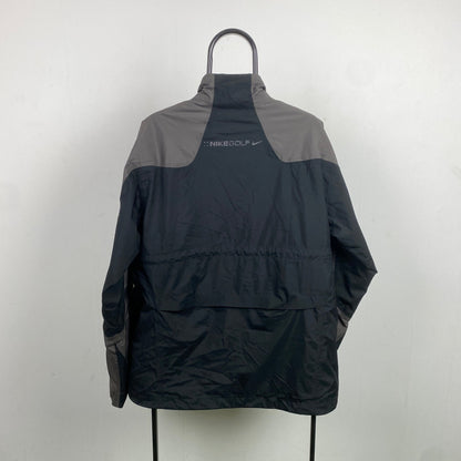 00s Nike Golf Waterproof Coat Jacket Black Large - Vintage Box