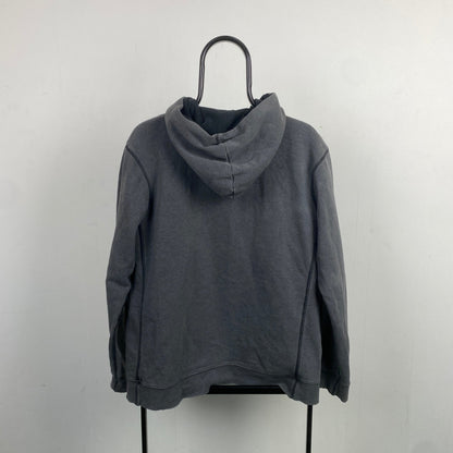 00s Nike Air Max Contrast Stitch Zip Hoodie Grey Medium - Vintage Box