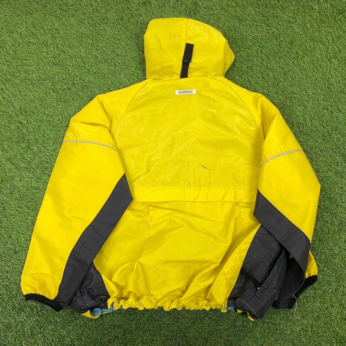 90s Nike Piping Jacket + Joggers Set Yellow Small