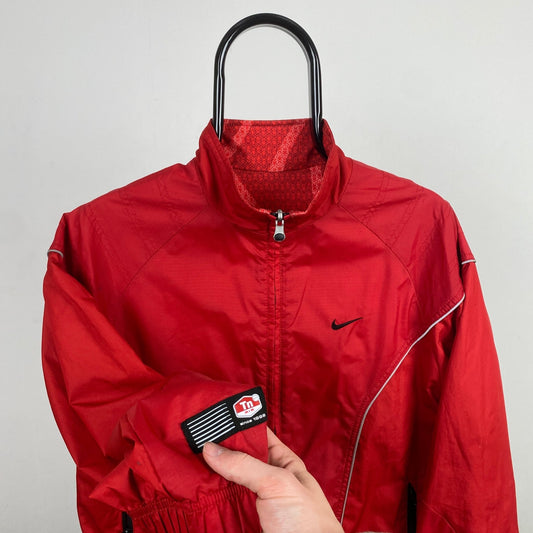 00s Nike Tn Air Reversible Windbreaker Jacket Red XS - Vintage Box