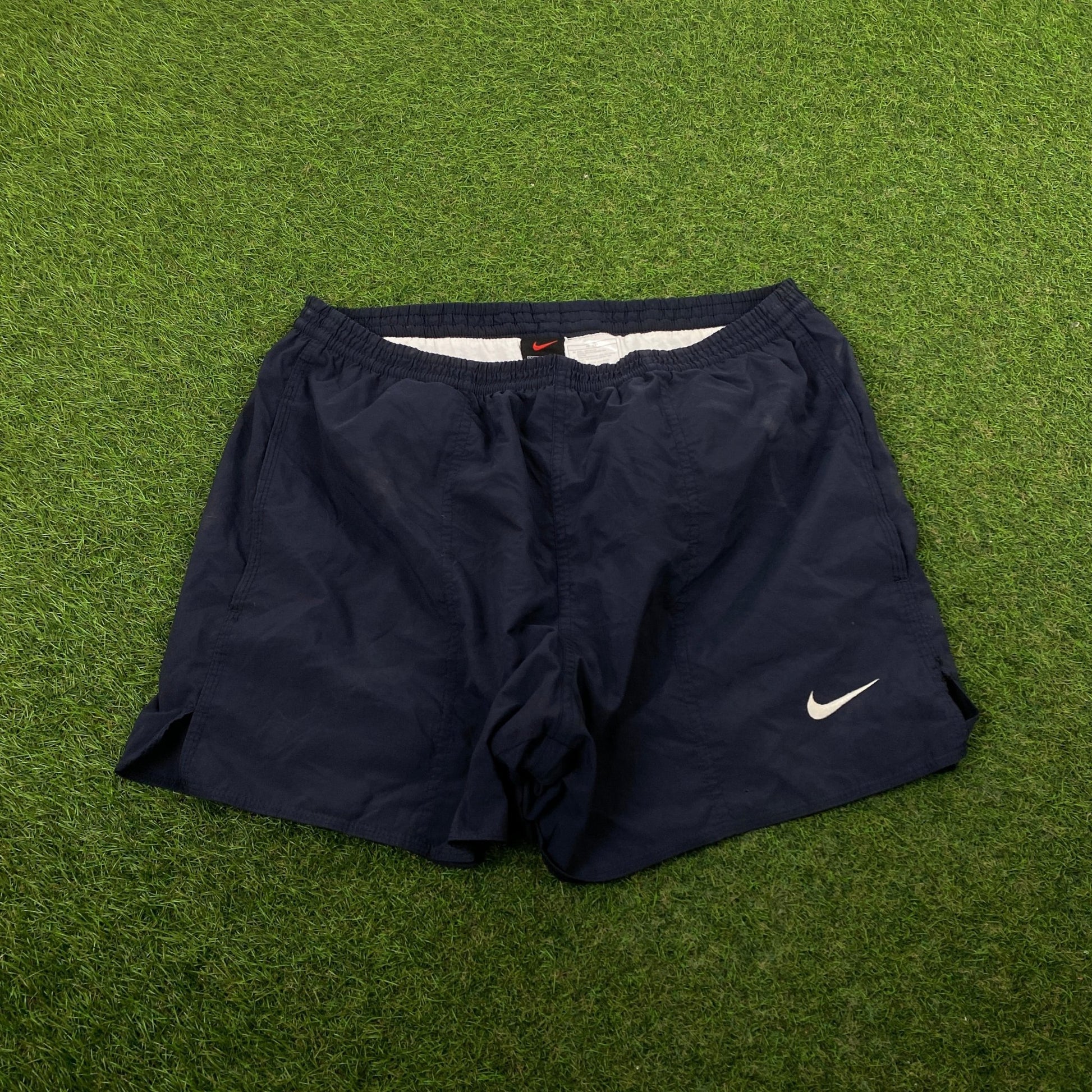 90s Nike Shorts Blue Medium - Vintage Box