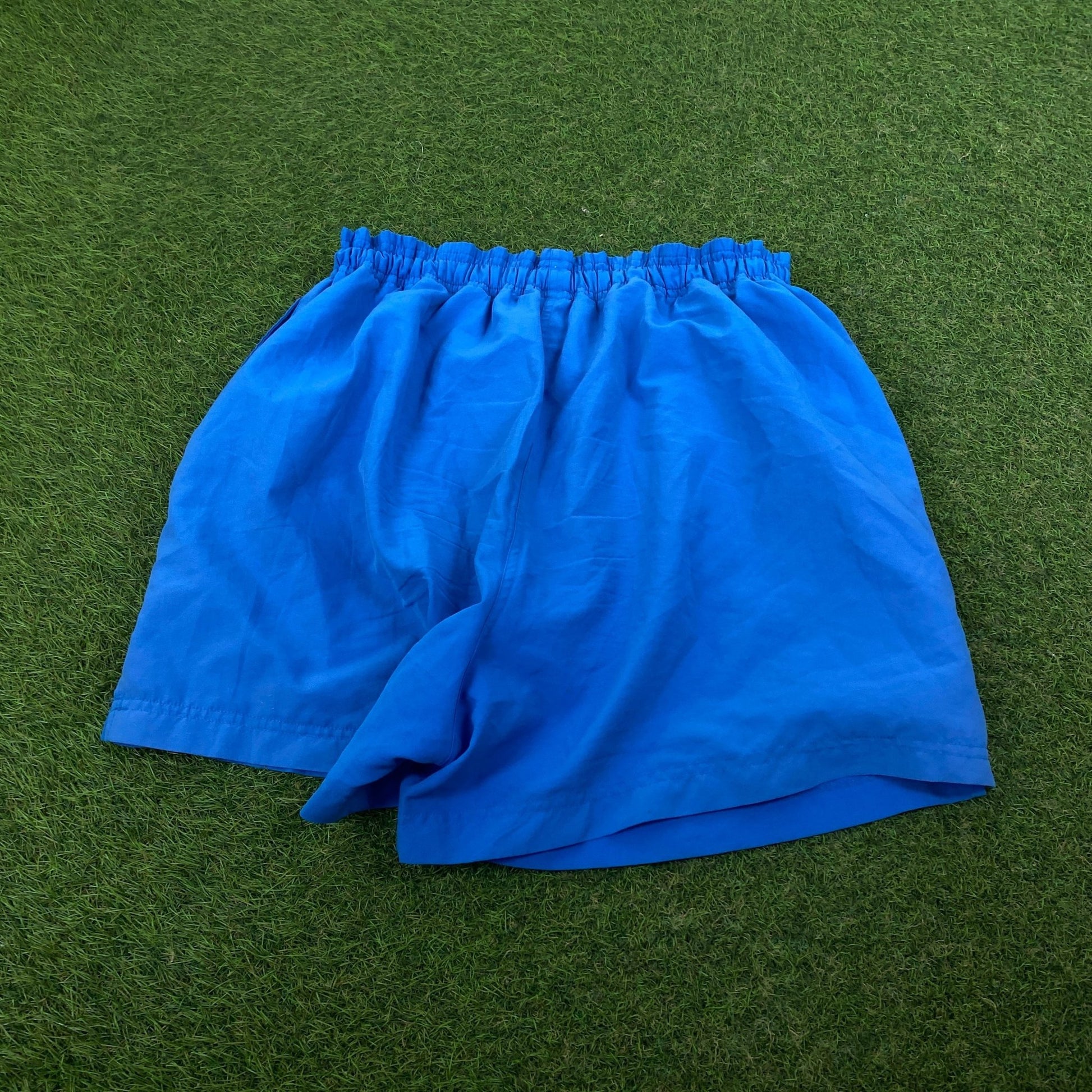 90s Adidas Trefoil Shorts Blue Medium - Vintage Box