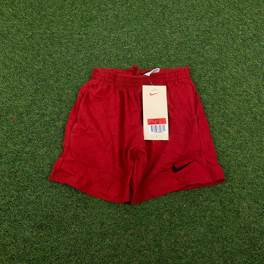 00s Nike Cotton Shorts Red XXS - Vintage Box