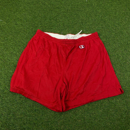 Retro Champion Shorts Red Medium - Vintage Box