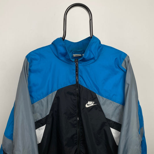90s Nike Windbreaker Jacket Black XXL - Vintage Box