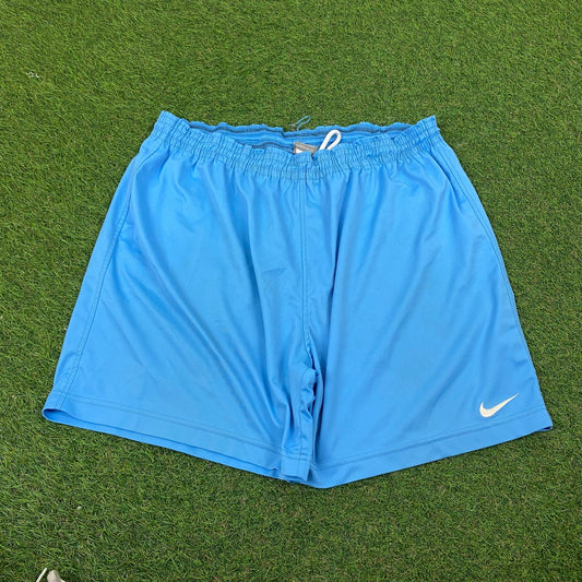 90s Nike Football Shorts Blue XL - Vintage Box