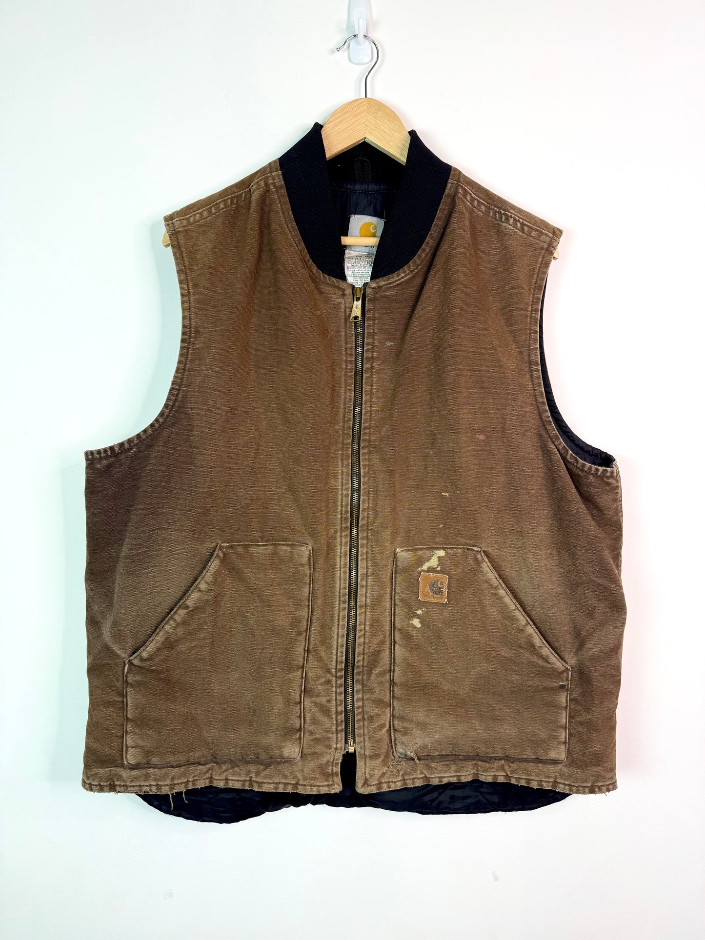 Vintage Carhartt Vest Brown XLarge